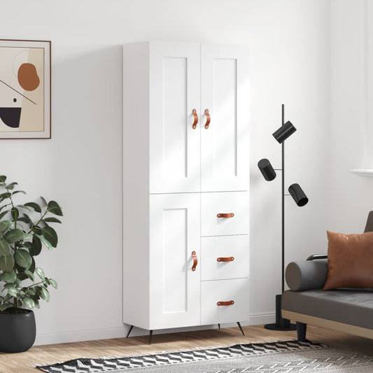 Skap Hvit 69,5x34x180 cm