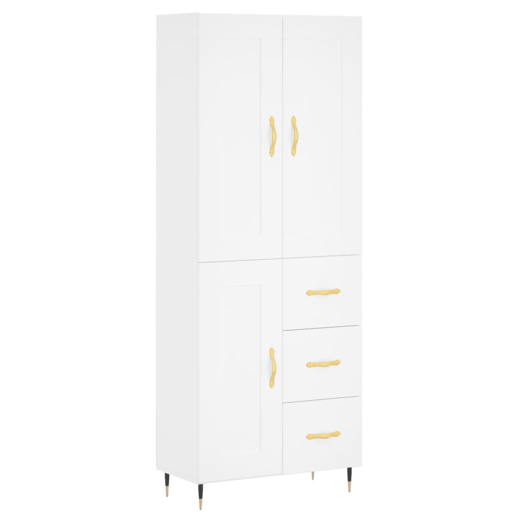Skap Hvit 69,5x34x180 cm