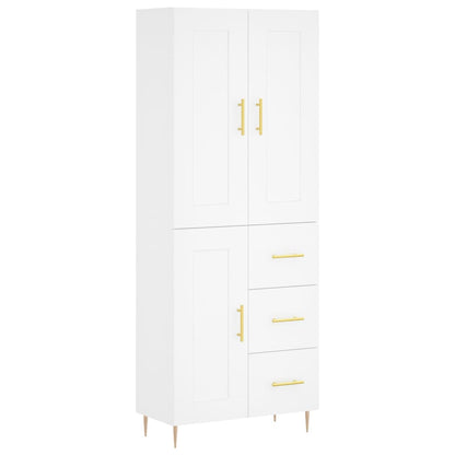 Skap Hvit 69,5x34x180 cm