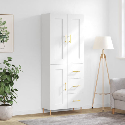 Skap Hvit 69,5x34x180 cm