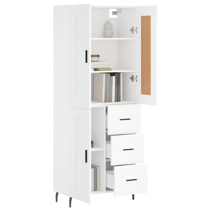 Skap Hvit 69,5x34x180 cm