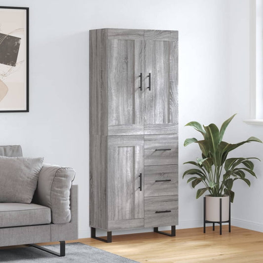 Skap Sonoma Grå 69,5x34x180 cm