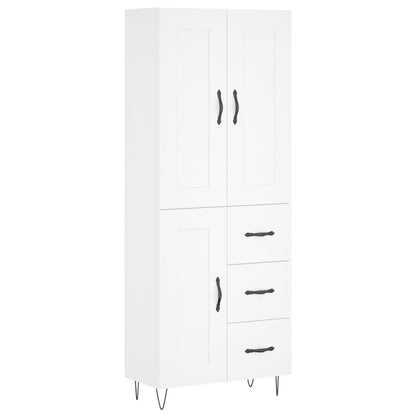 Skap Hvit 69,5x34x180 cm