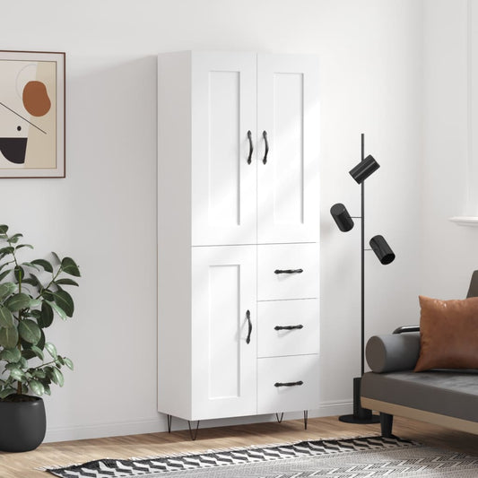 Skap Hvit 69,5x34x180 cm