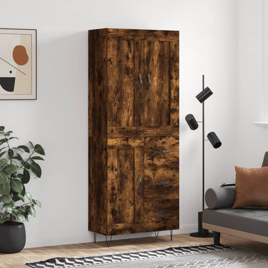 Skap Røkt Eik 69,5x34x180 cm