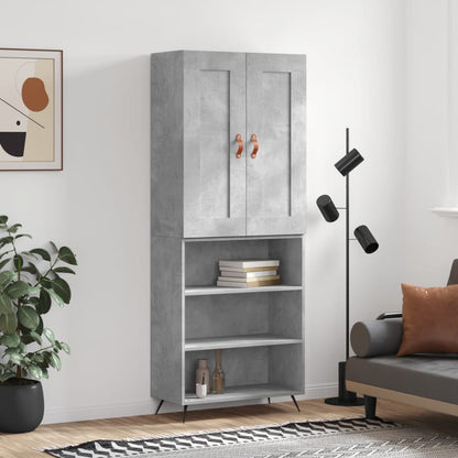 Skap Betonggrå 69,5x34x180 cm