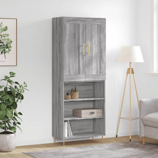 Skap Sonoma Grå 69,5x34x180 cm