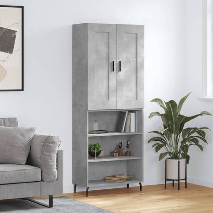 Skap Betonggrå 69,5x34x180 cm