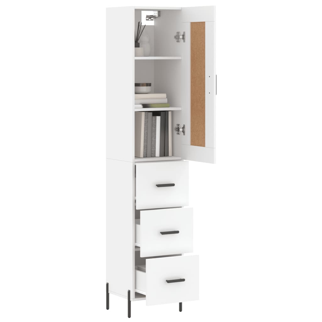 Skap Hvit 34,5x34x180 cm