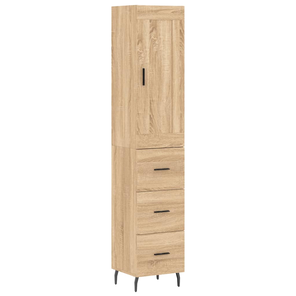 Skap Sonoma Eik 34,5x34x180 cm