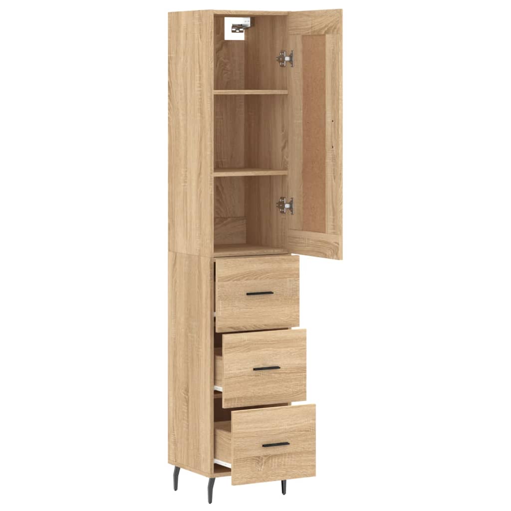Skap Sonoma Eik 34,5x34x180 cm
