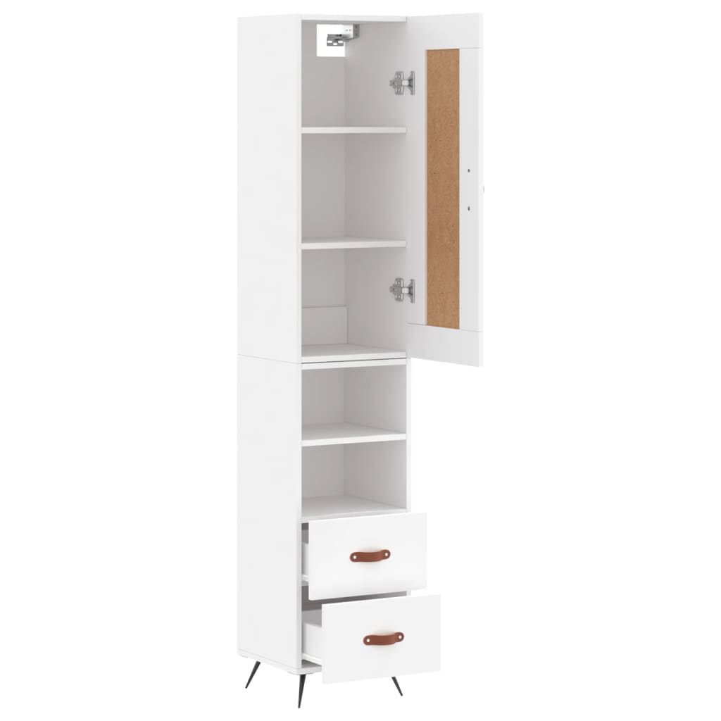 Skap Hvit 34,5x34x180 cm