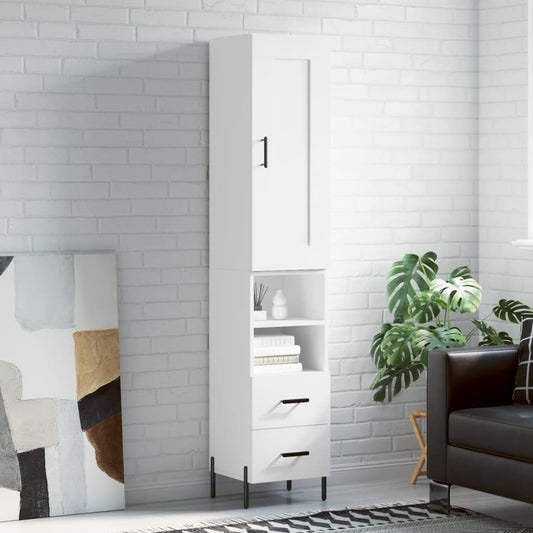 Skap Hvit 34,5x34x180 cm
