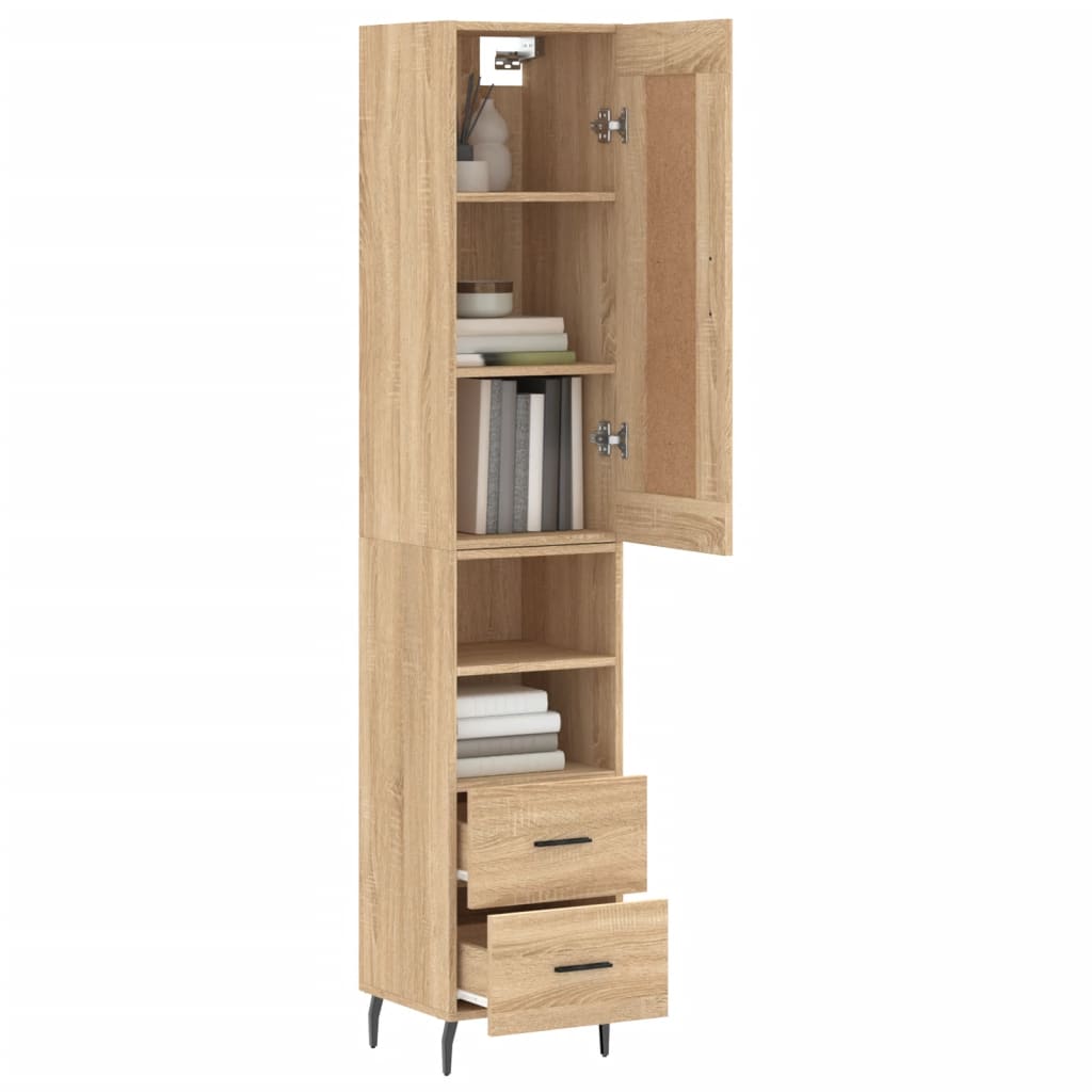 Skap Sonoma Eik 34,5x34x180 cm