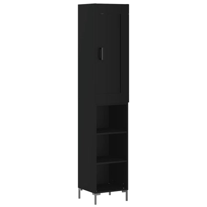 Skap Svart 34,5x34x180 cm