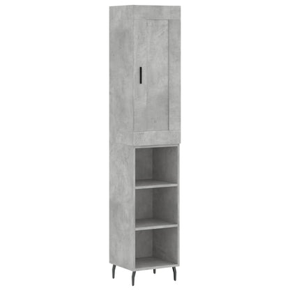 Skap Betonggrå 34,5x34x180 cm