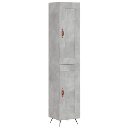 Skap Betonggrå 34,5x34x180 cm