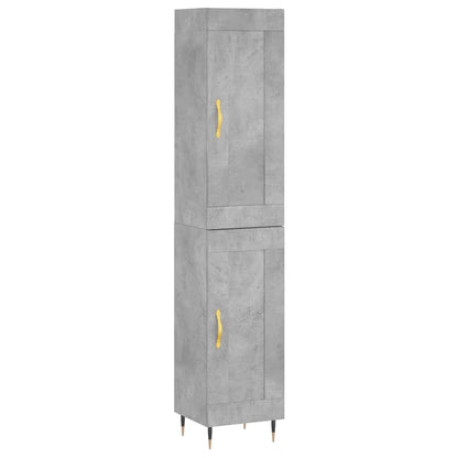 Skap Betonggrå 34,5x34x180 cm