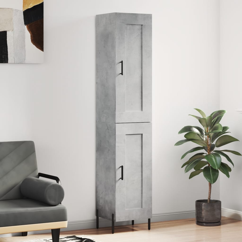 Skap Betonggrå 34,5x34x180 cm