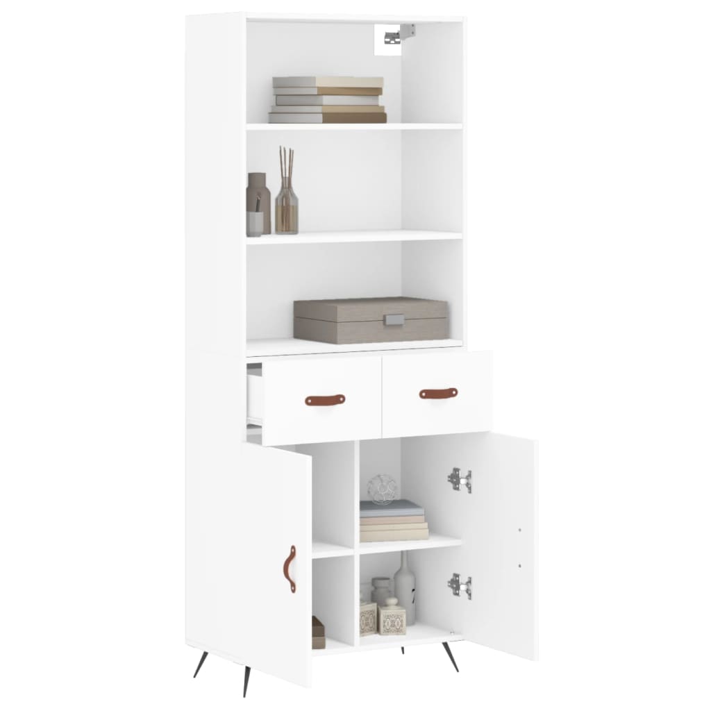 Skap Hvit 69,5x34x180 cm