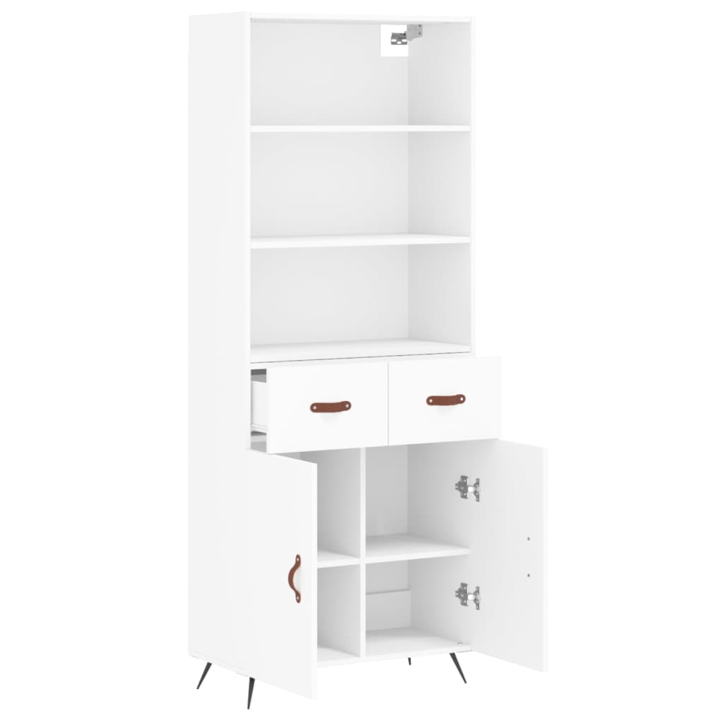 Skap Hvit 69,5x34x180 cm