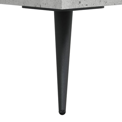 Highboard betonggrå 69,5x34x180 cm konstruert tre