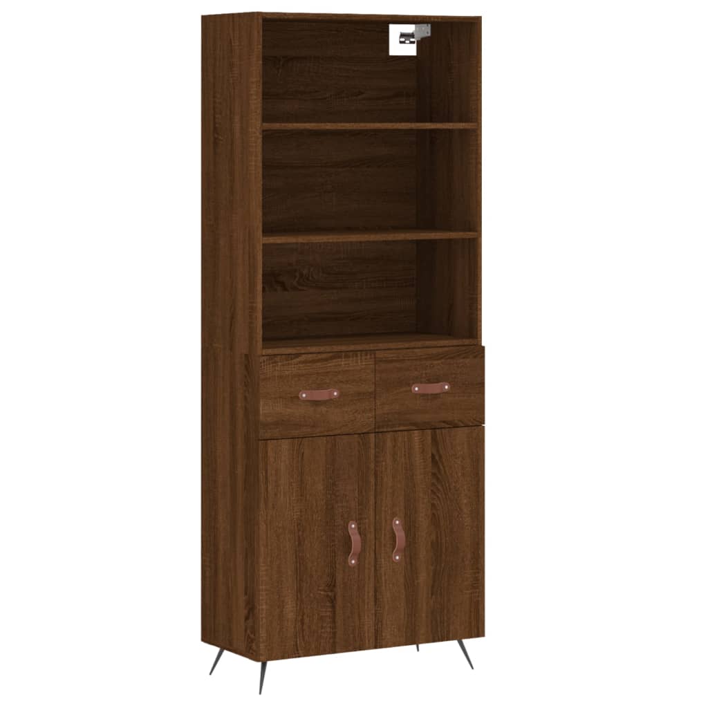Skap Brun Eik 69,5x34x180 cm