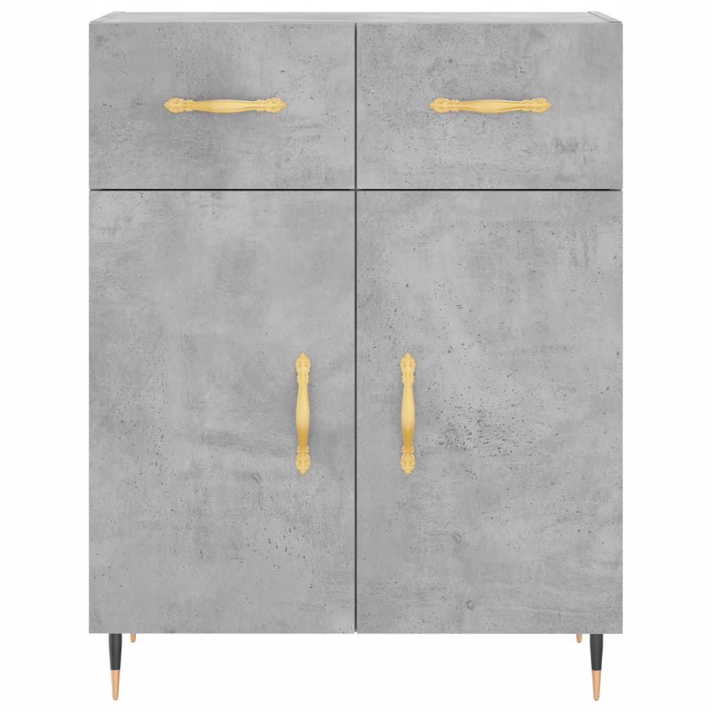 Skap Betonggrå 69,5x34x180 cm