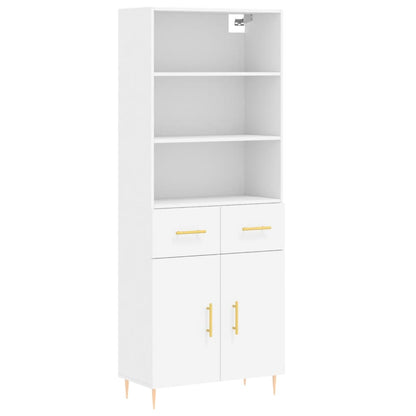 Skap Hvit 69,5x34x180 cm