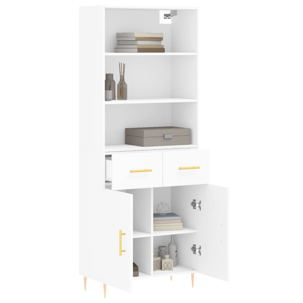 Skap Hvit 69,5x34x180 cm