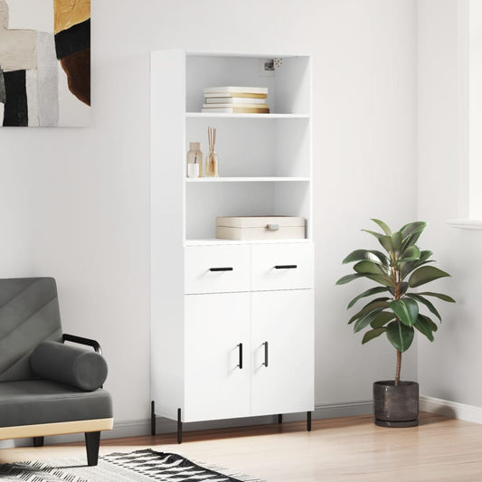 Skap Hvit 69,5x34x180 cm