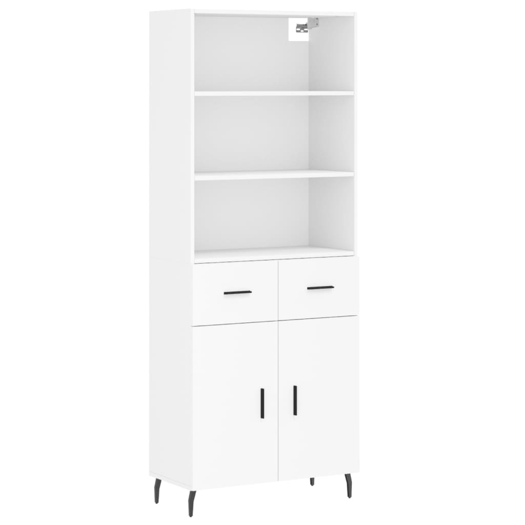 Skap Hvit 69,5x34x180 cm