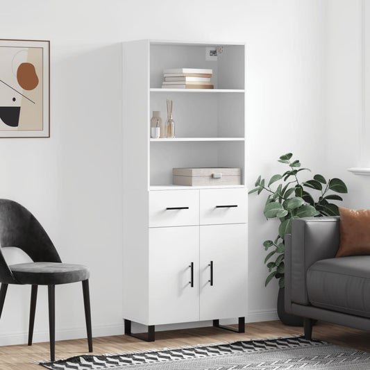 Skap Hvit 69,5x34x180 cm