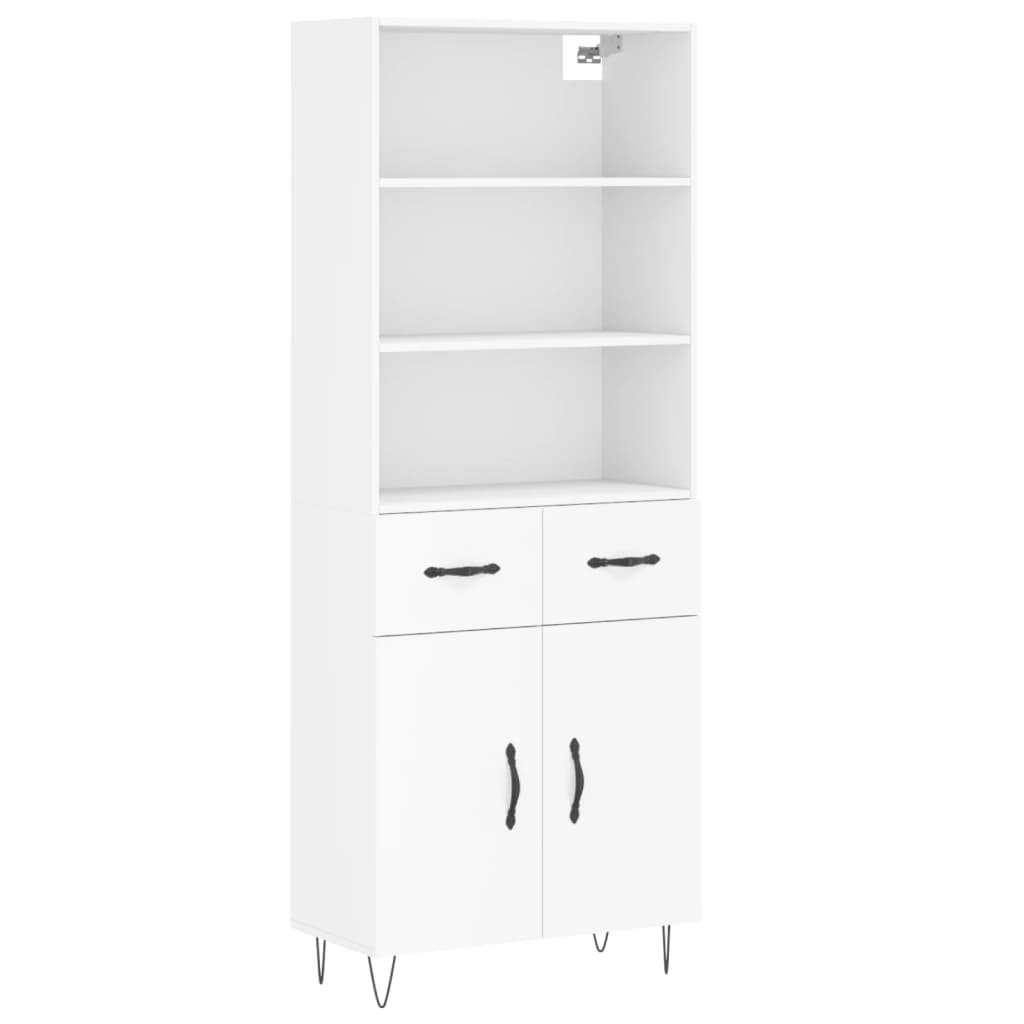 Skap Hvit 69,5x34x180 cm