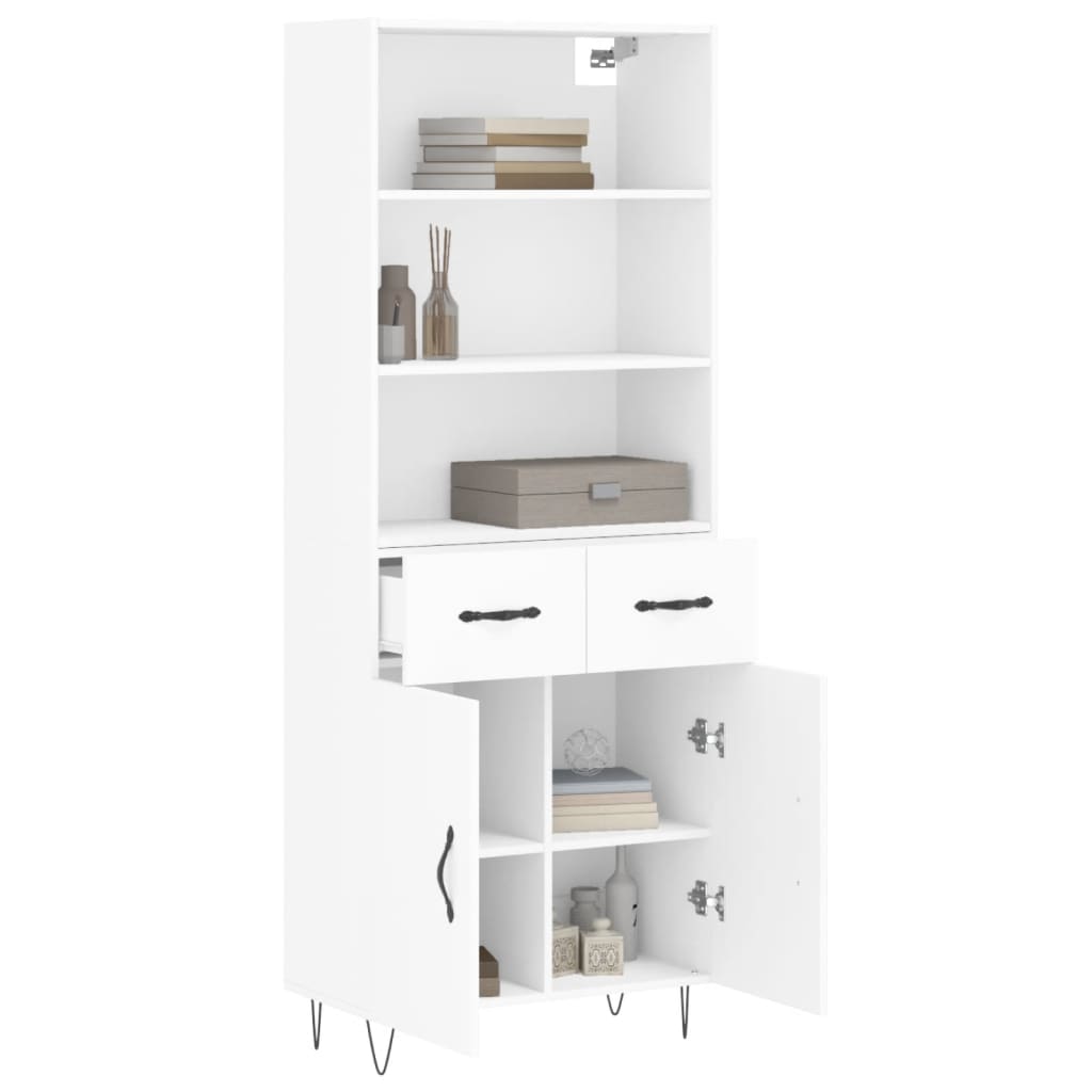Skap Hvit 69,5x34x180 cm