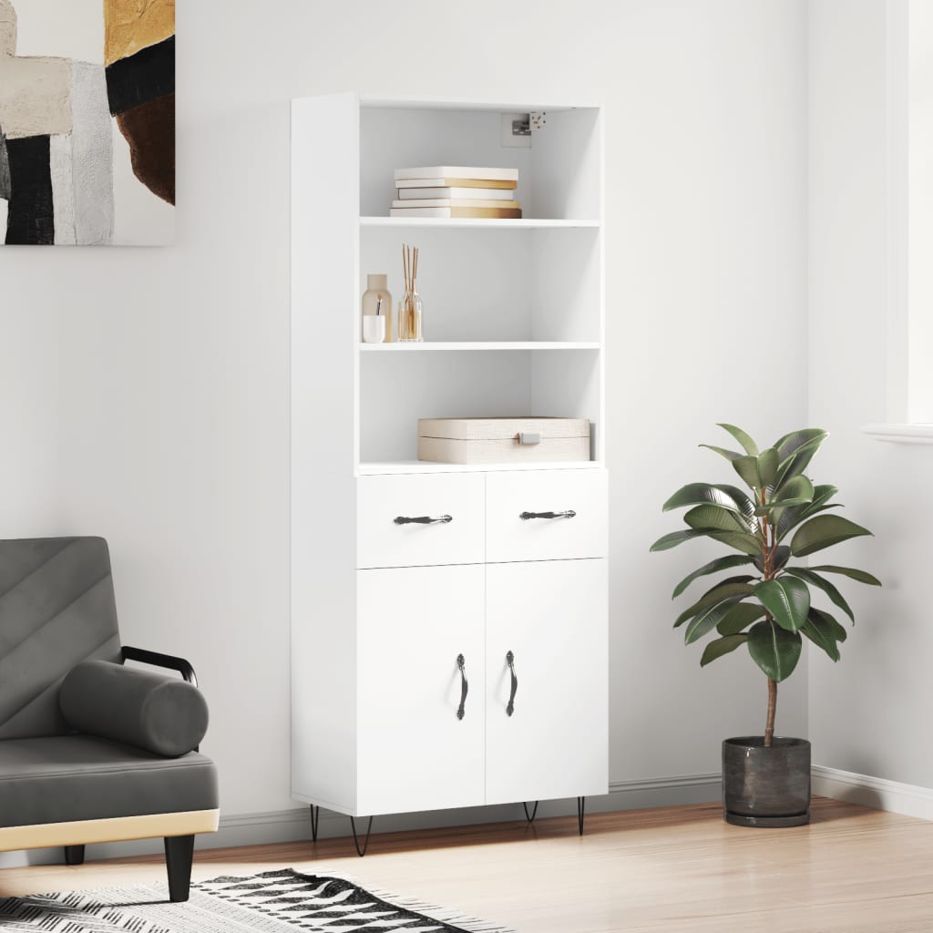 Skap Hvit 69,5x34x180 cm