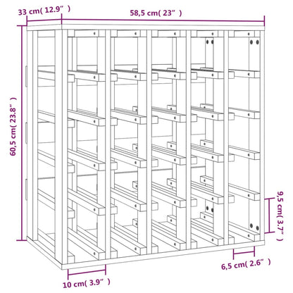 Vinstativ 58,5x33x60,5 cm heltre furu