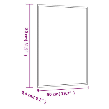 Veggspeil 50x80 cm glass rektangulær