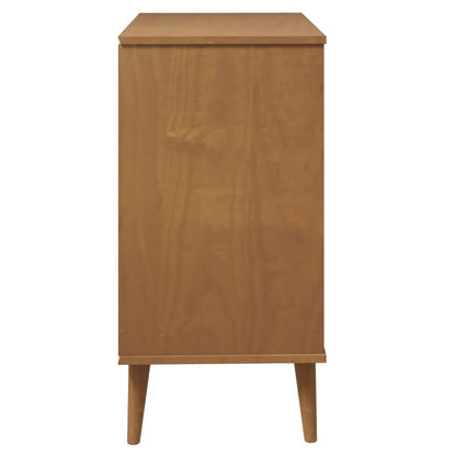 Kommode Brun MOLDE 80x40x80 cm heltre furu