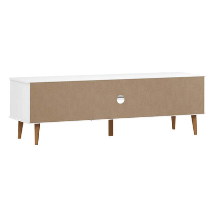 TV-Møbel Hvit TV-benk MOLDE 158x40x49 cm heltre furu