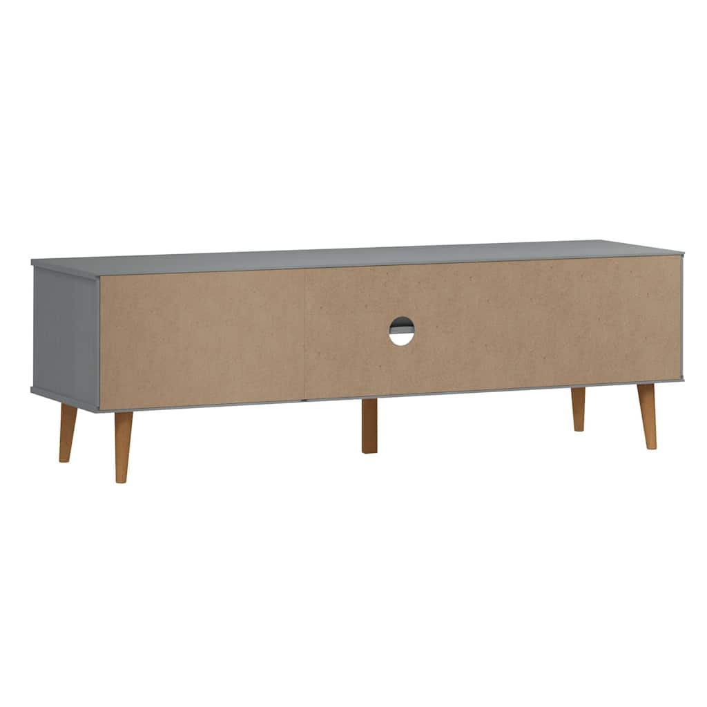 TV-Møbel Grå TV-benk MOLDE 158x40x49 cm heltre furu