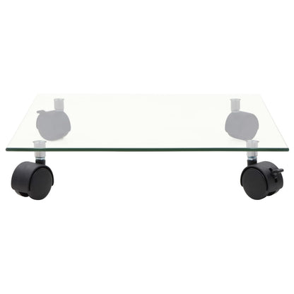 Blomsterpotte Blomsterkrukke Pottetraller 4 stk 35x35 cm herdet glass kvadratisk