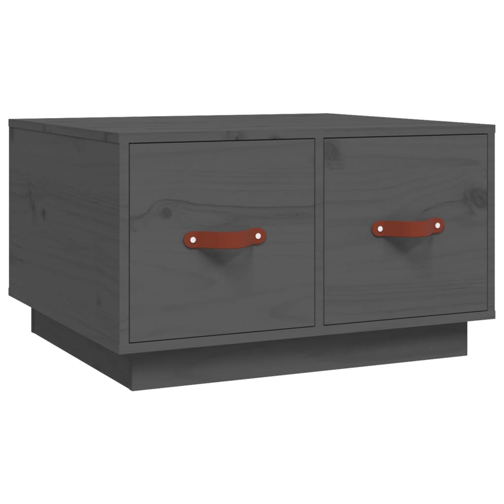 Salongbord Sofabord Grå 60x53x35 cm heltre furu