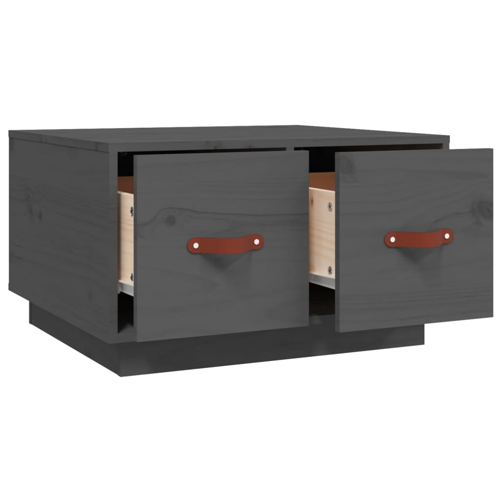 Salongbord Sofabord Grå 60x53x35 cm heltre furu