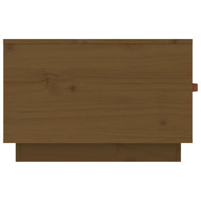 Salongbord Sofabord Tre heltre furu Honningbrun 60x53x35 cm