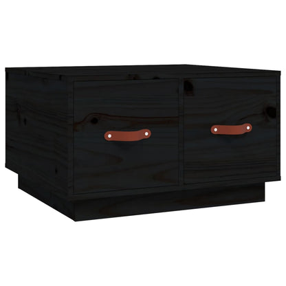 Salongbord Sofabord Svart 60x53x35 cm heltre furu