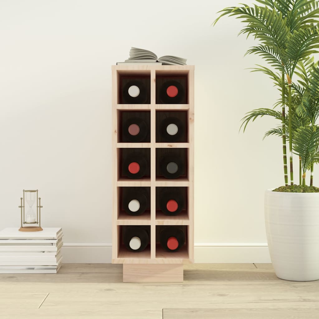 Vinstativ Vinhylle 23x34x61 cm heltre furu