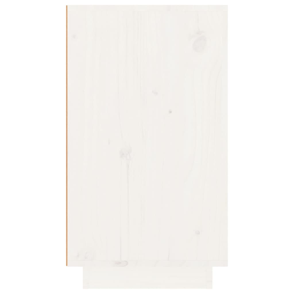 Vinstativ Vinhylle Hvit 23x34x61 cm heltre furu