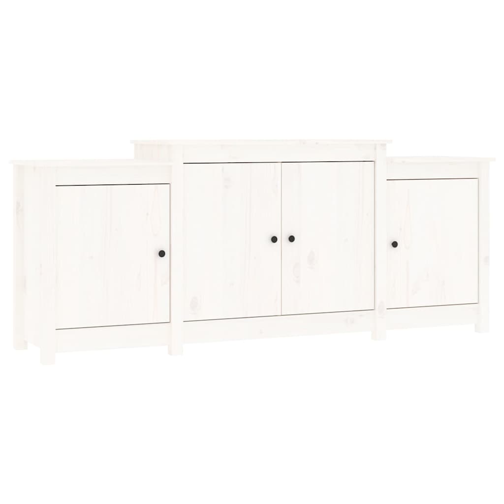 Skjenk Hvit 164x37x68 cm heltre furu