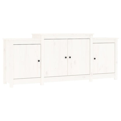 Skjenk Hvit 164x37x68 cm heltre furu